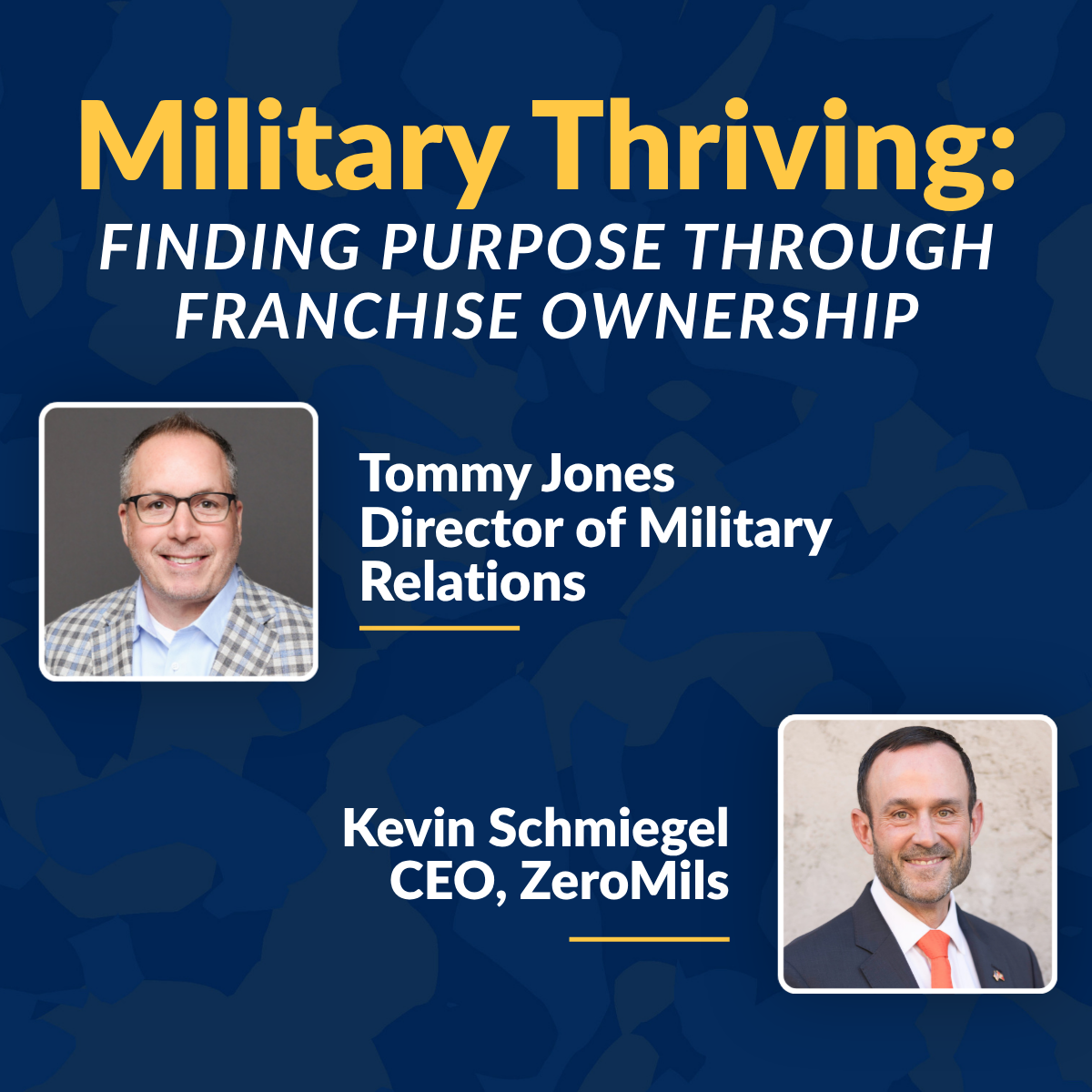 Military Thriving:  Finding Purpose Through  Franchise Ownership​